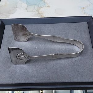 Vintage Silver Plated Serving Tongs